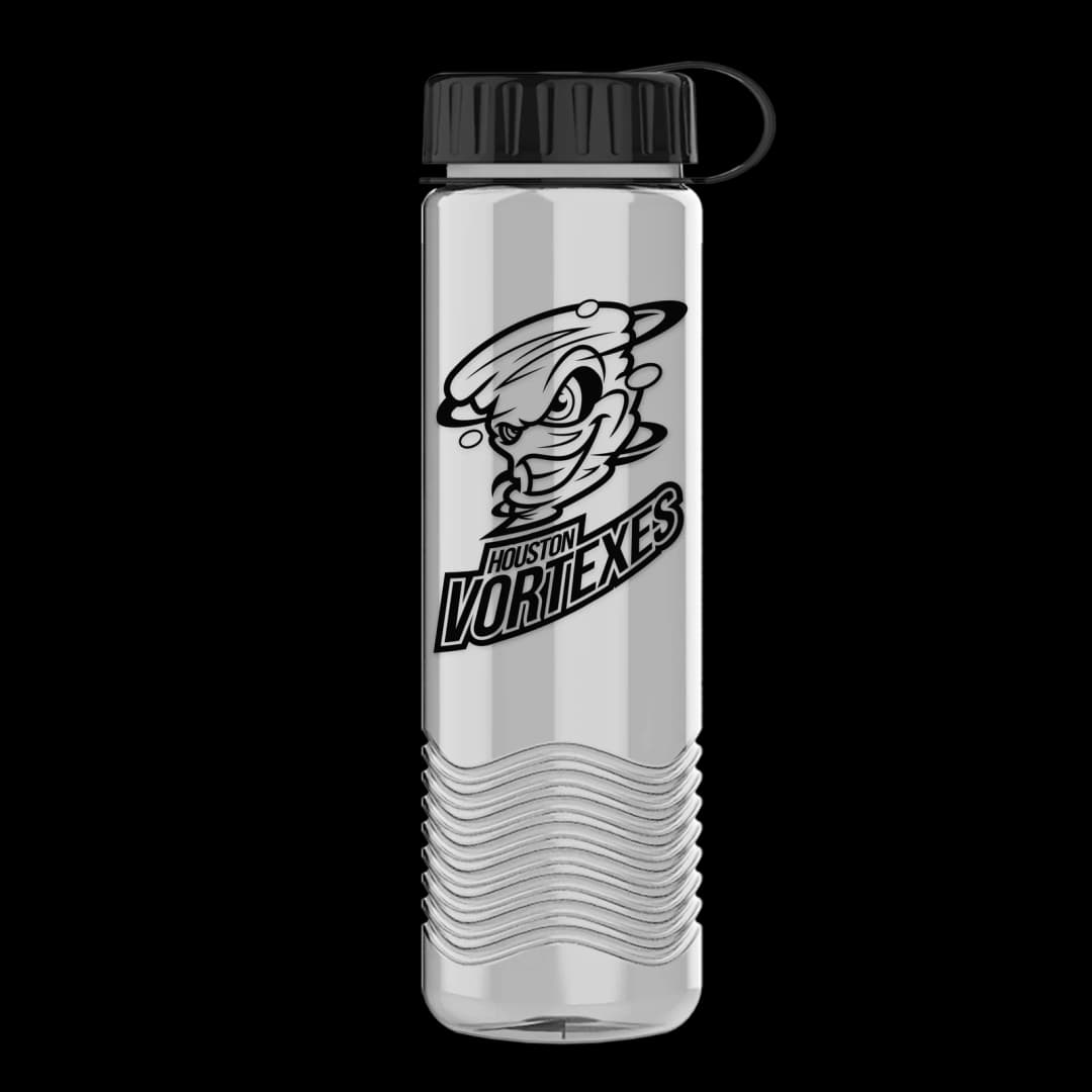 Wave Tritan® Bottle with Tethered Lid - 24 oz.