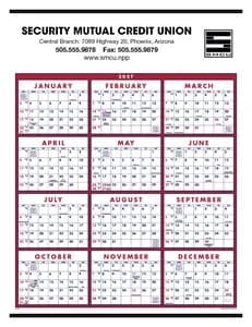 Triumph® Calendars Span-A-Year Calendar