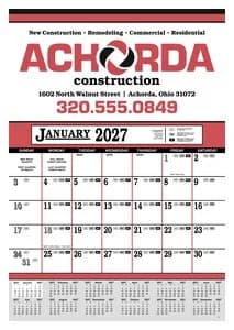 Skinner & Kennedy® Contractor's 12-Sheet Calendar