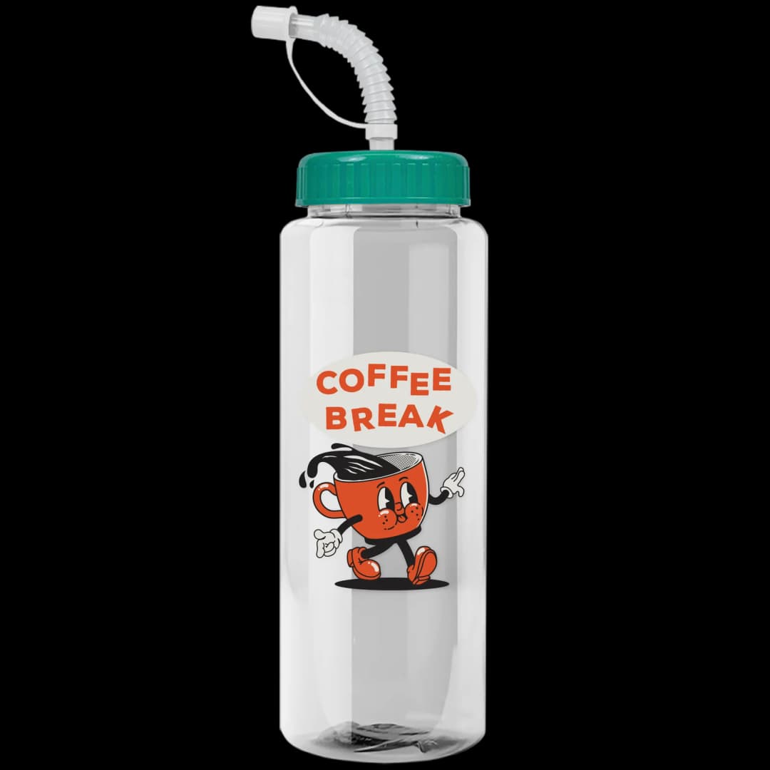 Guzzler Bottle with Straw Lid - 32 oz.
