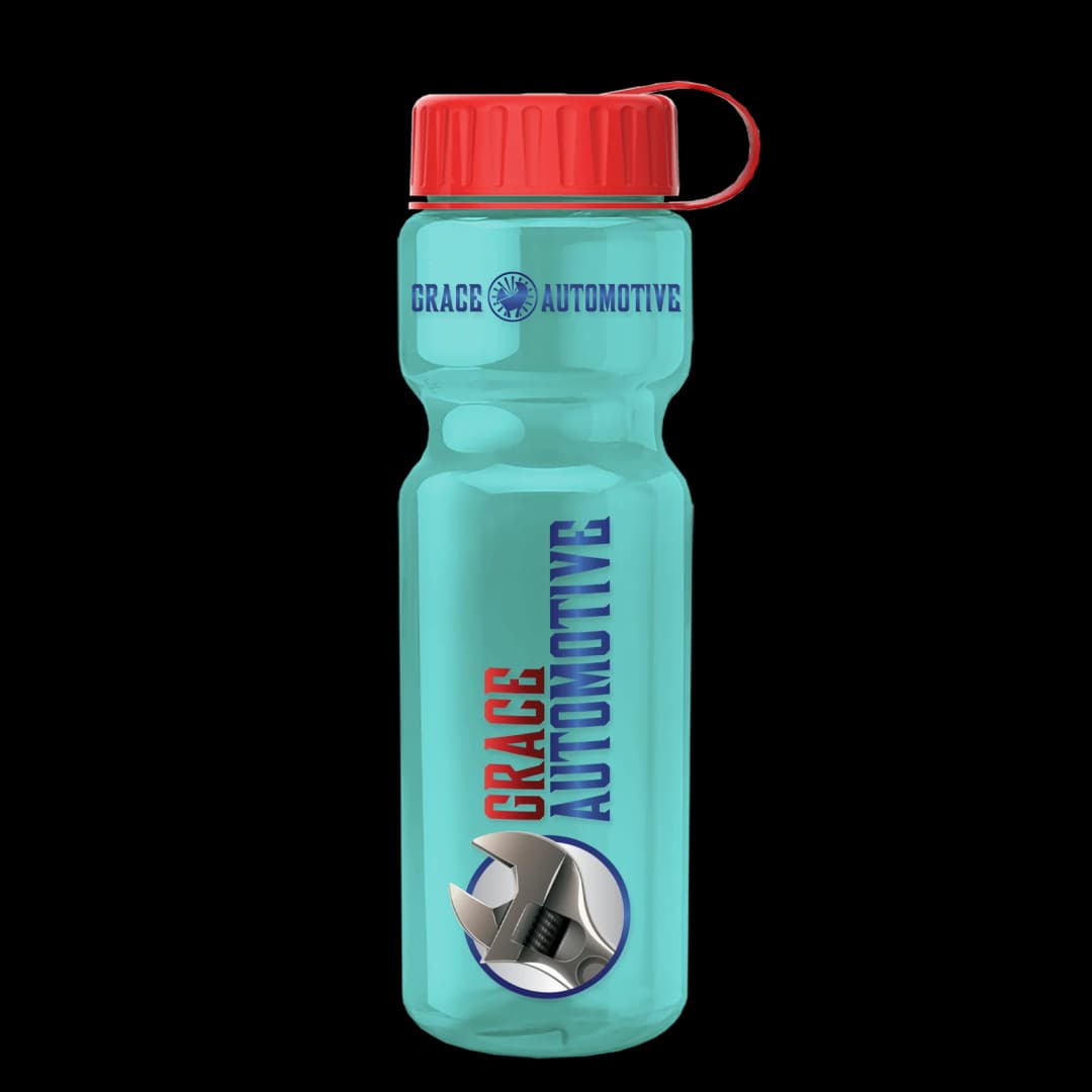 Champ Recycled Bottle with Tethered Lid - 28 oz.