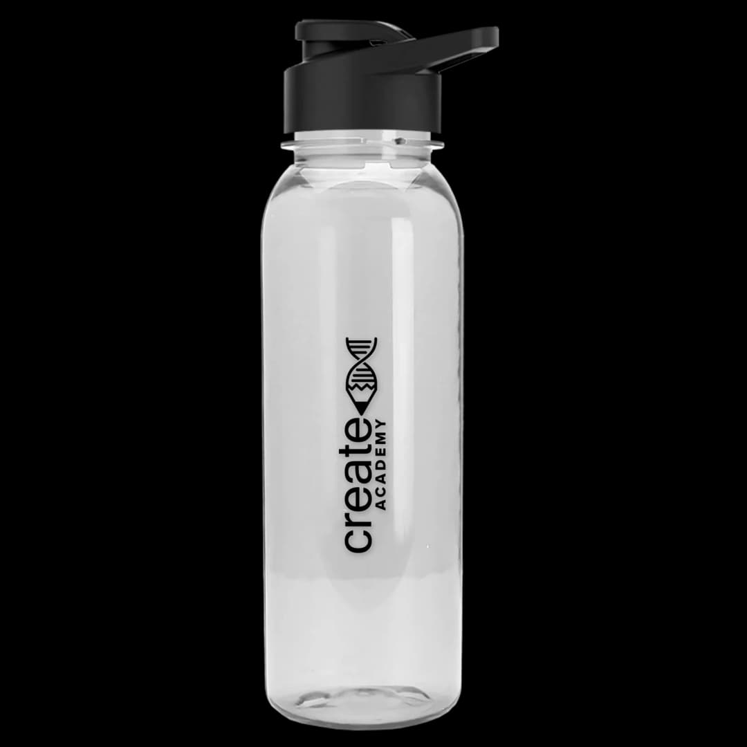 Flat-Sided Tritan® Bottle with Drink-Thru Lid - 24 oz.