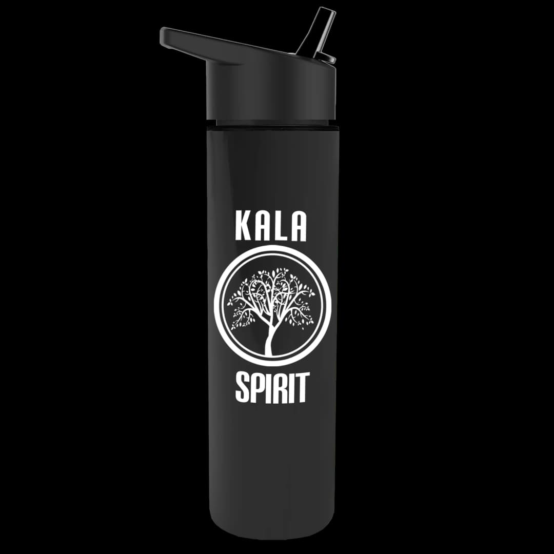 Slim Double-Wall Insulated Bottle with Flip-Straw Lid - 16 oz.