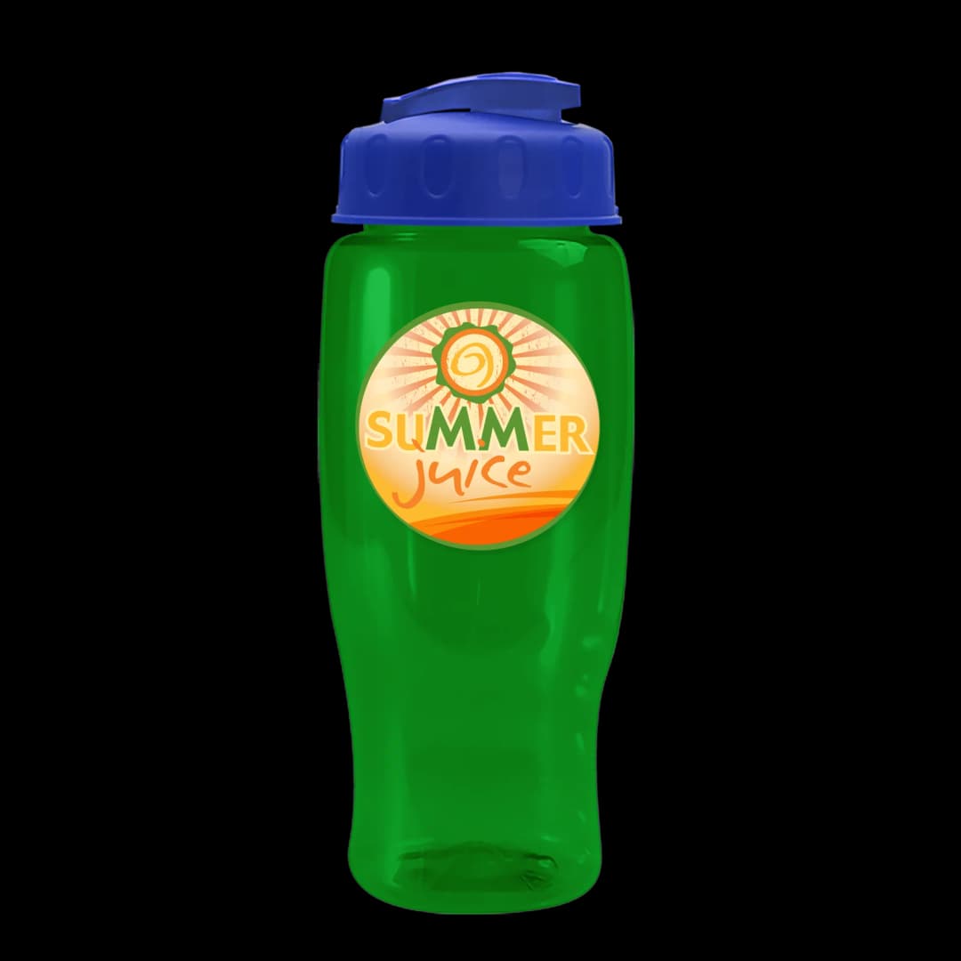 Poly+ Recycled Bottle with Flip-Top Lid - 27 oz.