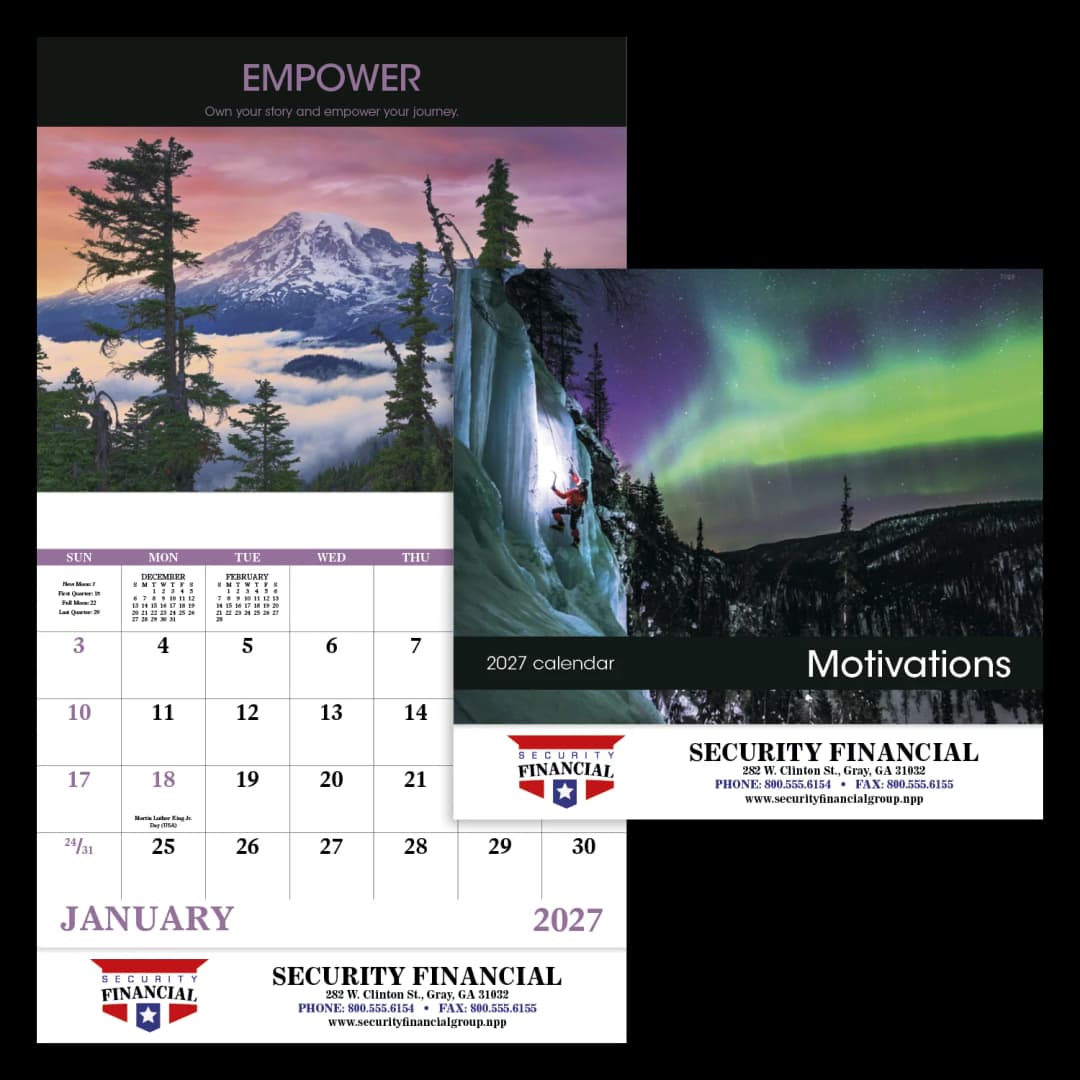 Motivations - Stapled Calendar