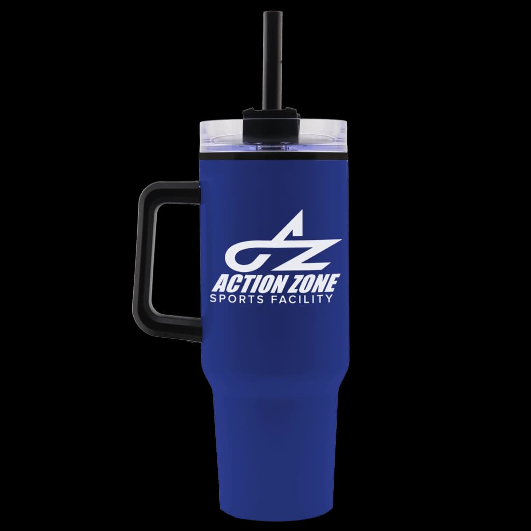 Roam Stainless Steel Handle Mug with Straw - 40 oz.