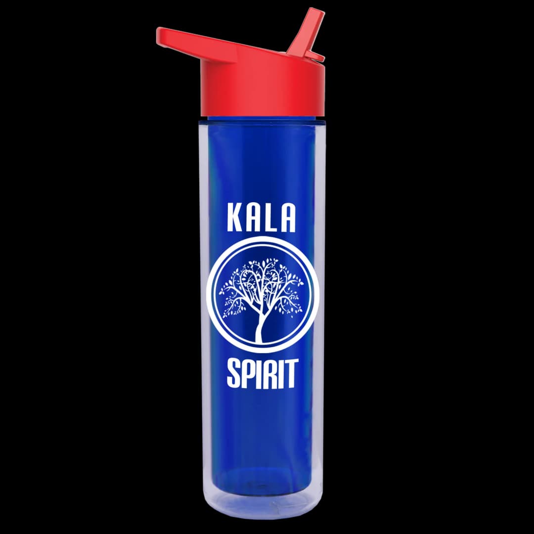 Chiller Double-Wall Insulated Bottle with Flip-Straw Lid - 16 oz.