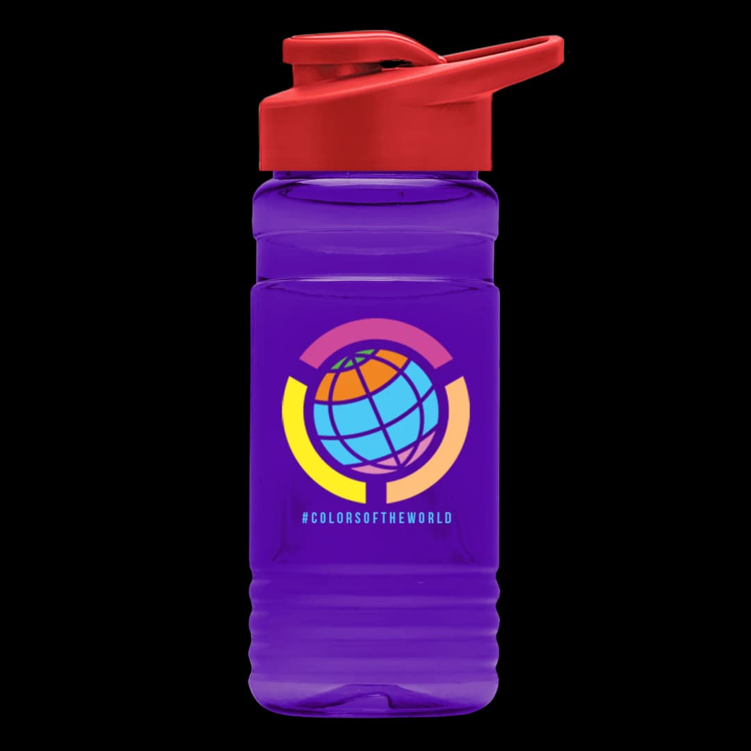 RPET Bottle with Drink-Thru Lid - 20 oz.