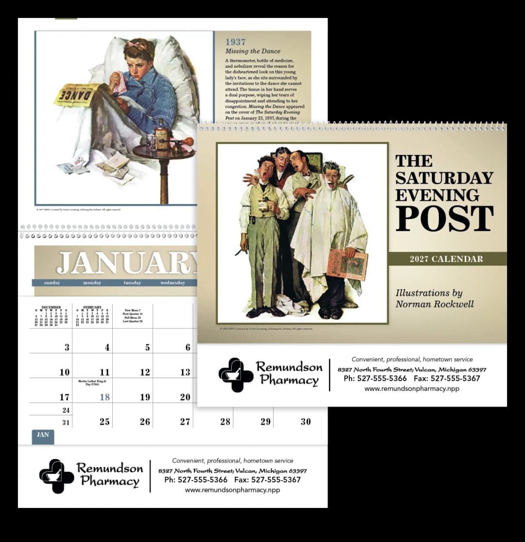 The Saturday Evening Post Pocket Calendar
