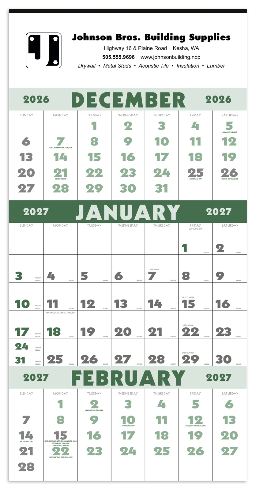 3-Month Planner (12 Sheet)