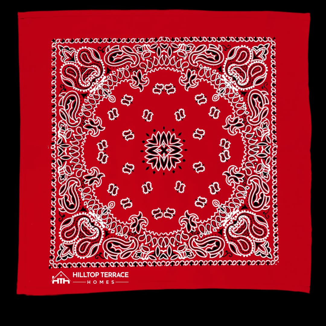 22" Bandana with Stock Paisley Pattern