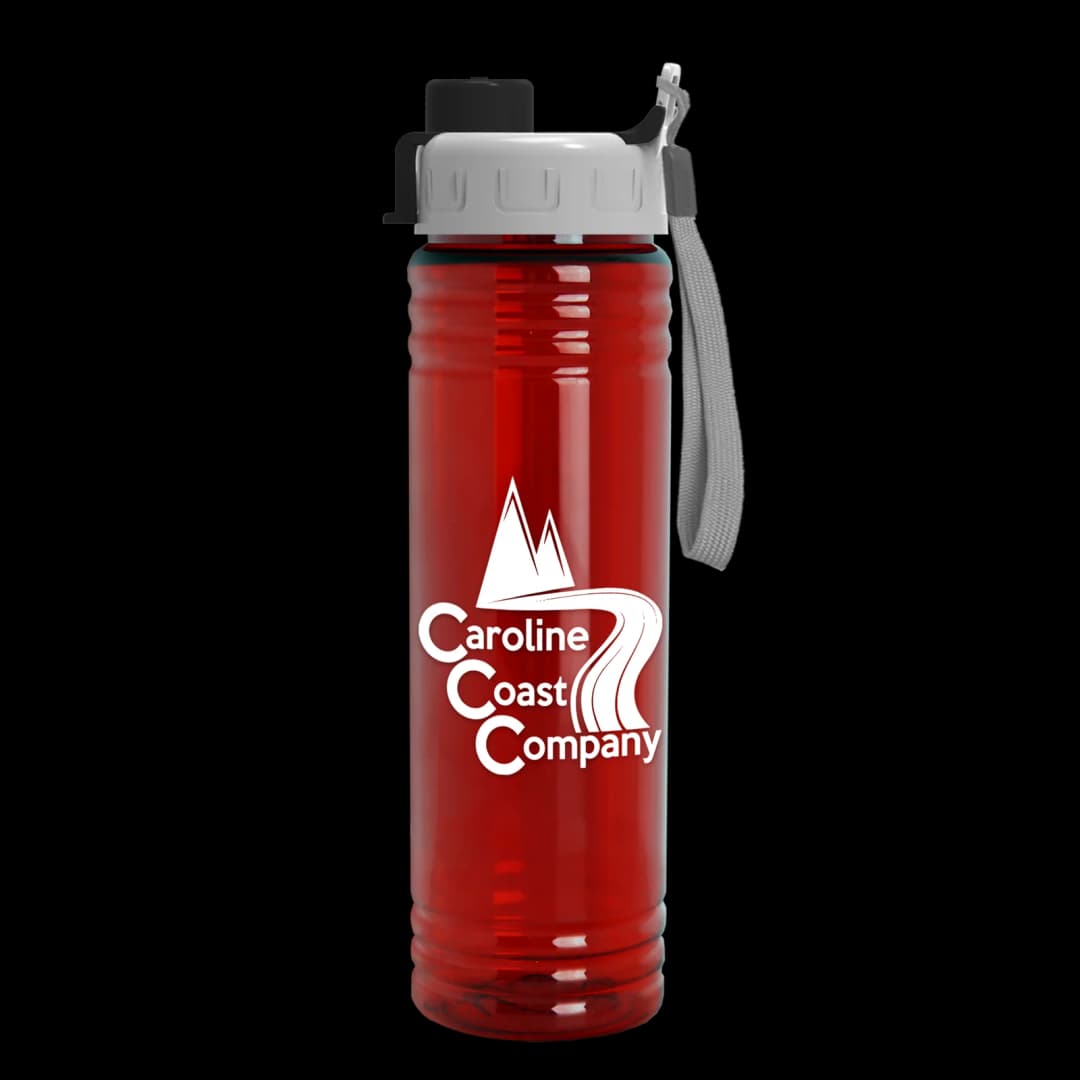 Slim Fit RPET Bottle with Quick-Snap Lid - 24 oz.