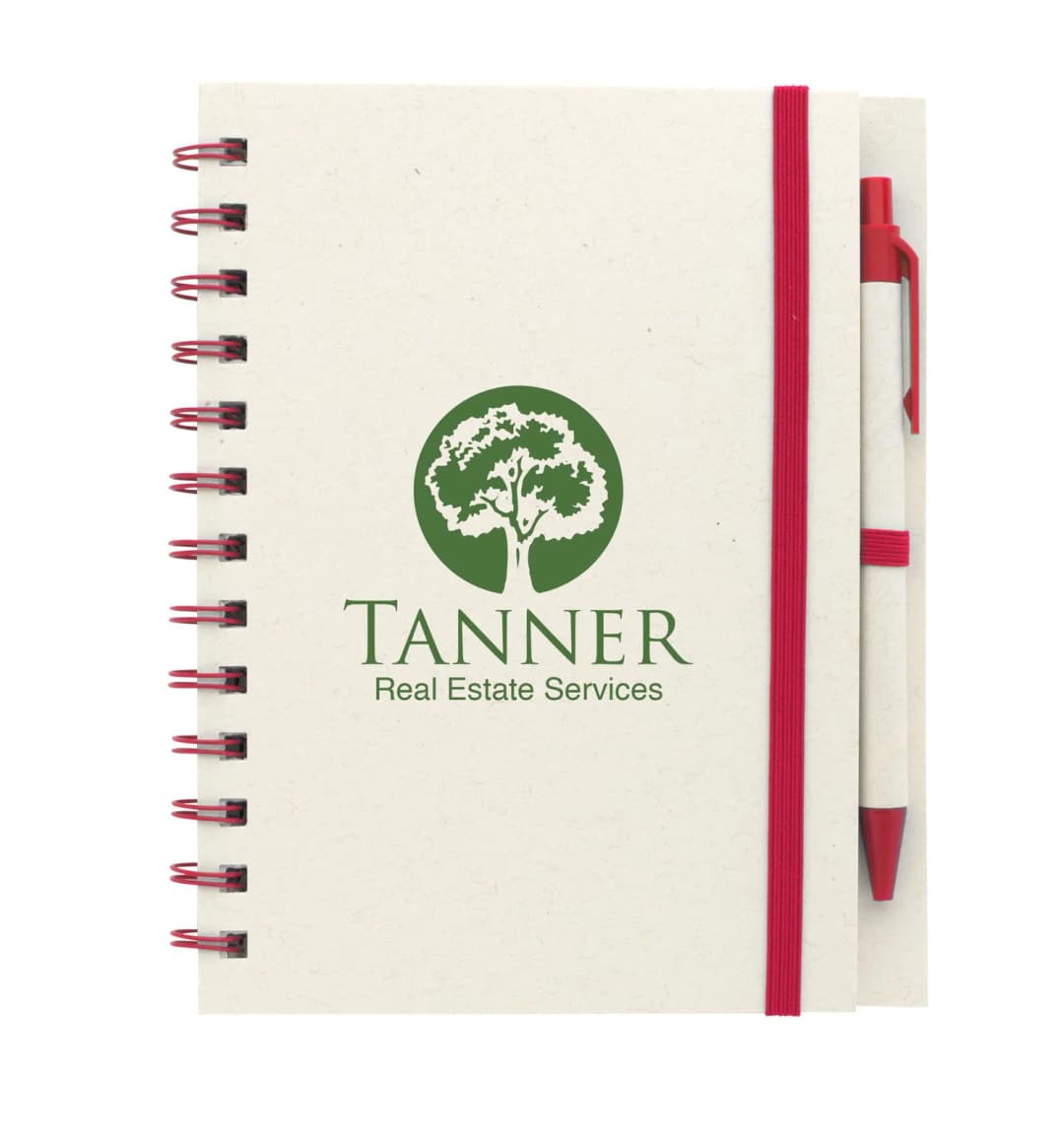 BoC Recycled Paper Spiral Notebook with Pen