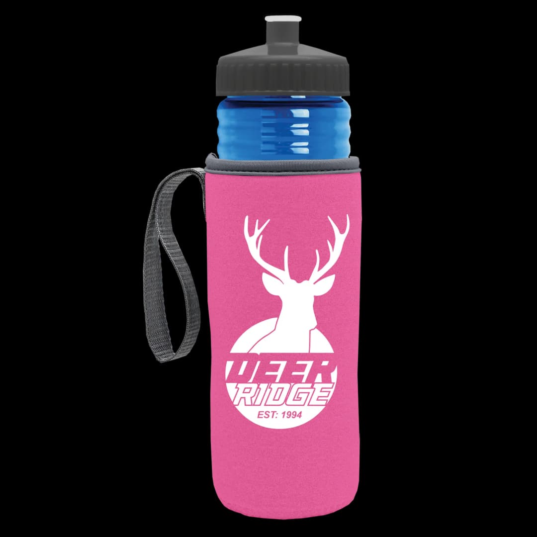 Lifeguard Bottle with Push-Pull Lid and Insulated Caddy - 24 oz.