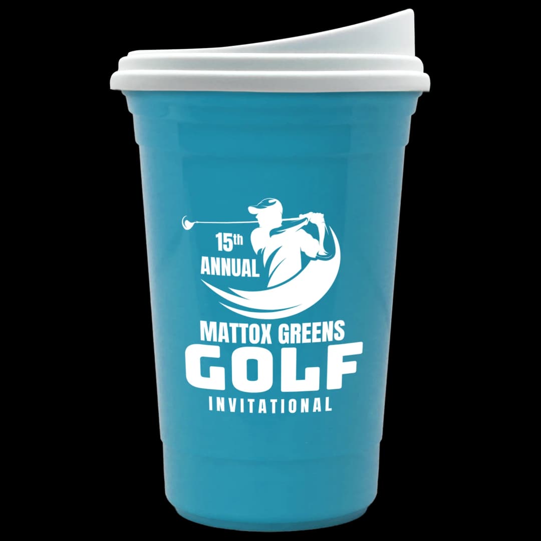 Varsity Double-Wall Tumbler with Liner and Slider Lid - 16 oz.
