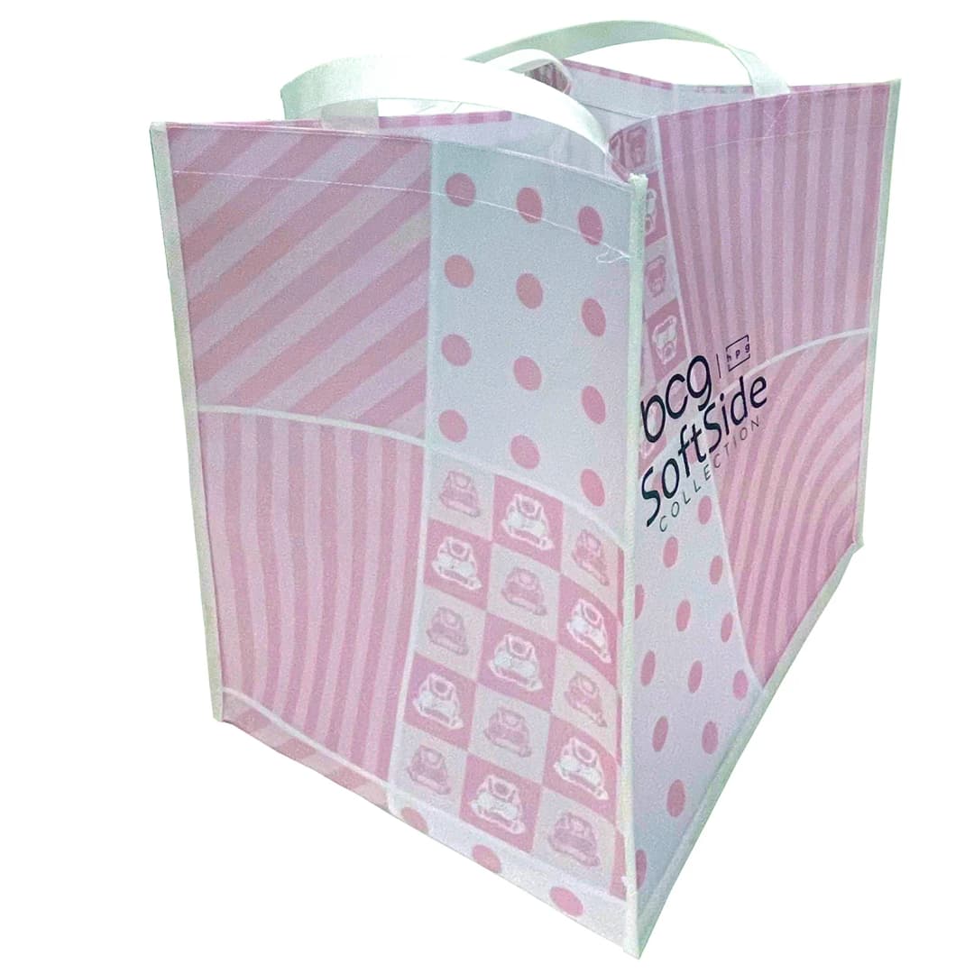 Laminated Non Woven Polypropylene Tote: 13" W X 15" H X 10" D