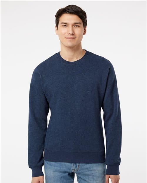 J. America Unisex Triblend Fleece Crewneck Sweatshirt