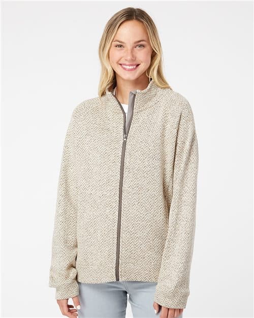 J. America Women's Traverse Full-Zip Sweater