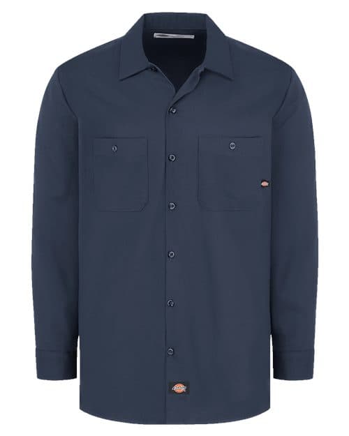 Dickies Men's Industrial Cotton Long Sleeve Work Shirt