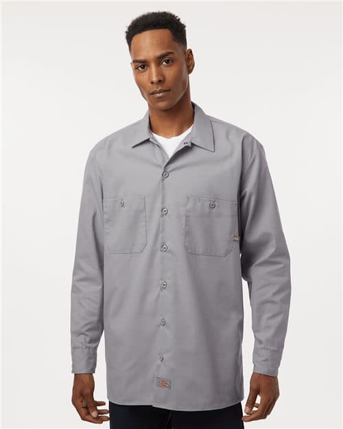 Dickies Men's Tall Industrial Long Sleeve Work Shirt