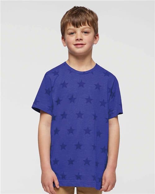 Code Five Youth Star Print Tee