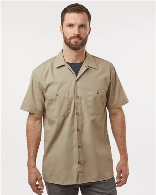 Dickies Men's Tall Industrial Short Sleeve Work Shirt