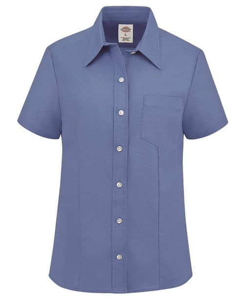 Dickies Women's Short Sleeve Stretch Oxford Shirt