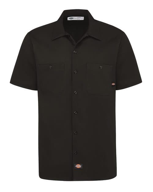 Dickies Men's Industrial Short Sleeve Cotton Work Shirt