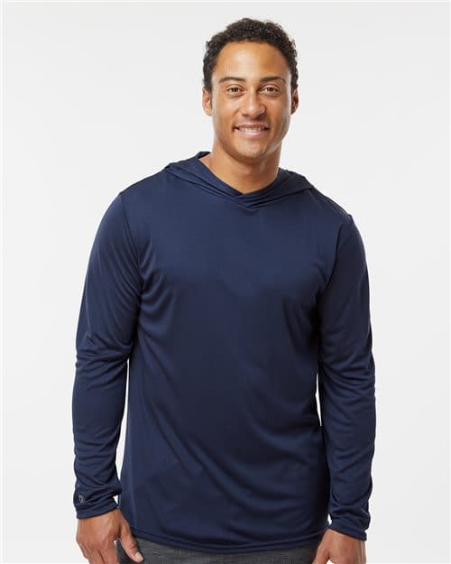 Holloway Men's Momentum Hooded Long Sleeve T-Shirt