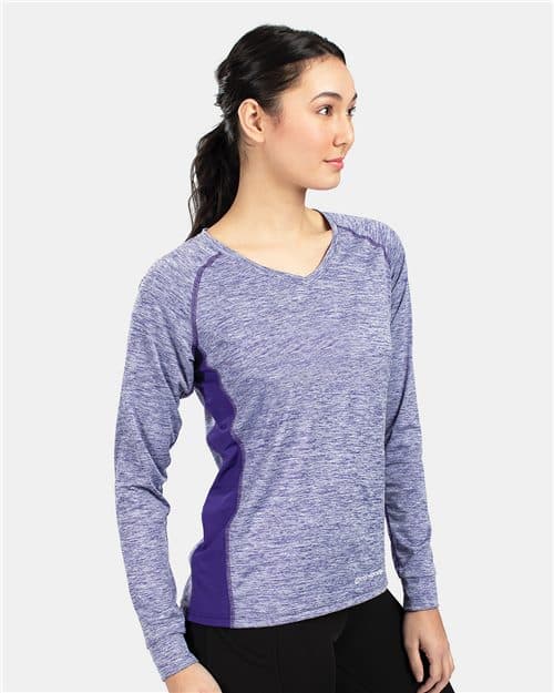 Holloway Women's Electrify CoolCore® Long Sleeve V-Neck T-Shirt