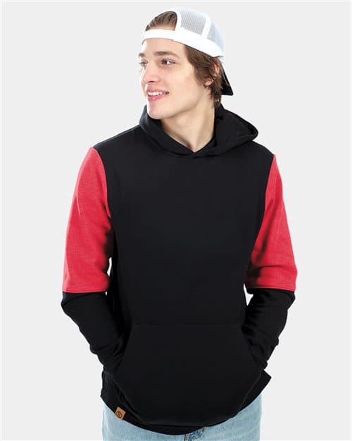Holloway Youth All-American Team Fleece Colorblocked Hooded Sweatshirt