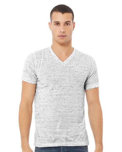 BELLA + CANVAS Unisex Textured Jersey V-Neck Tee