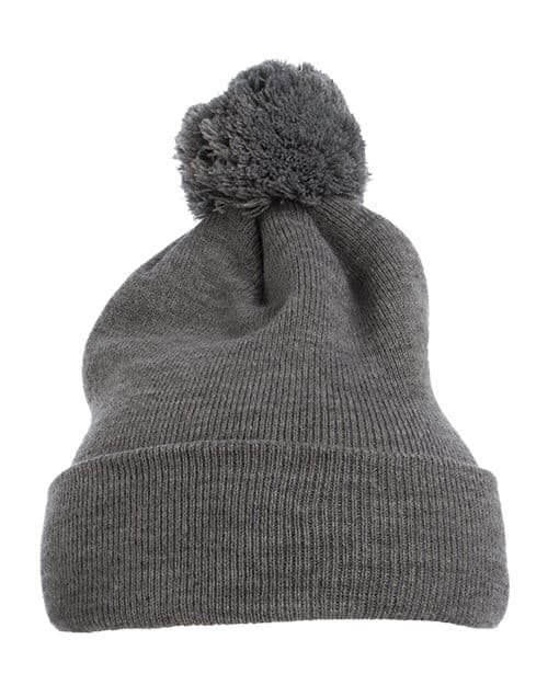YP Classics Pom-Pom Cuffed Knit Beanie