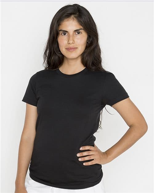 Los Angeles Apparel Women's USA-Made Fine Jersey T-Shirt