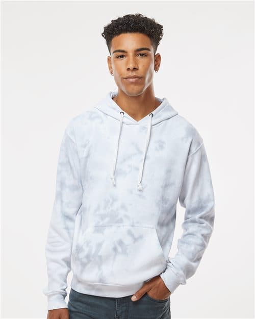 J. America Men's Tie-Dyed Fleece Hooded Sweatshirt
