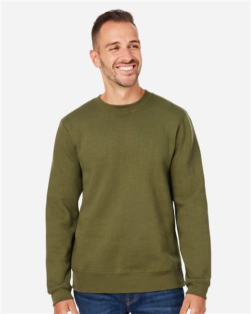J. America Unisex Premium Fleece Crewneck Sweatshirt