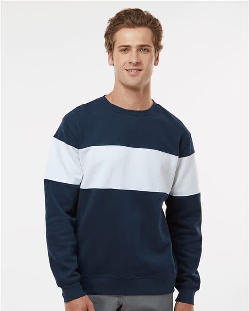 J. America Unisex Varsity Fleece Crewneck Sweatshirt