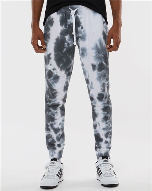 J. America Unisex Tie-Dyed Fleece Joggers
