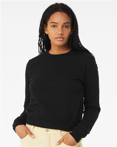 BELLA + CANVAS Women's Sponge Fleece Crewneck Sweatshirt