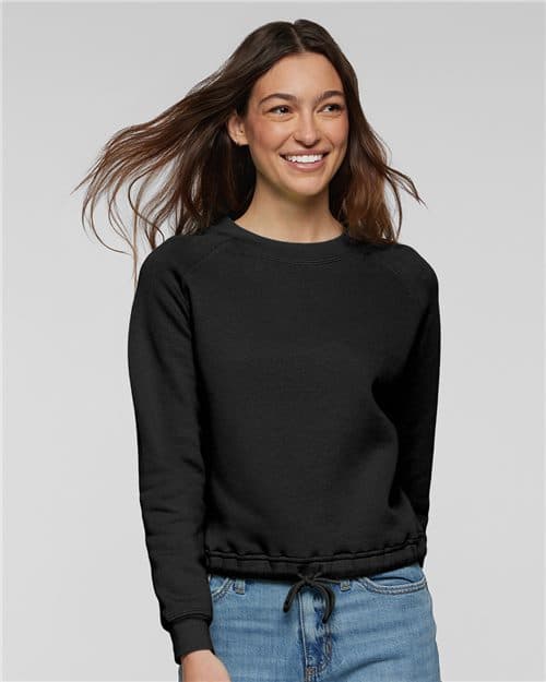 LAT Women's Relaxed Boxy Crewneck Sweatshirt