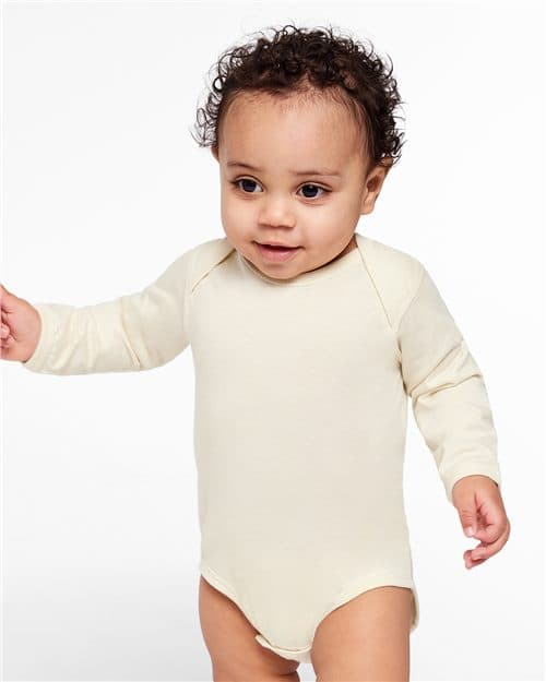 Rabbit Skins Infant Fine Jersey Long Sleeve Bodysuit