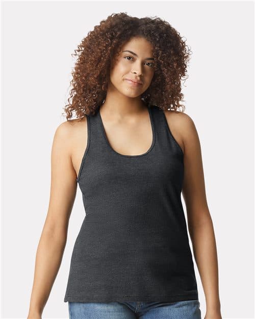 Gildan Women's Softstyle® CVC Racerback Tank Top