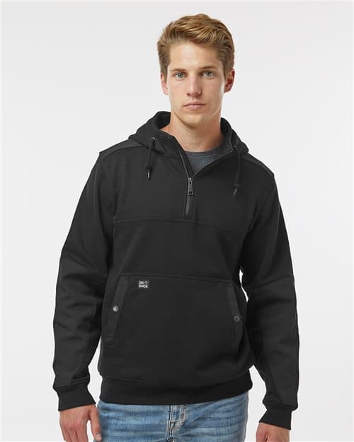 DRI DUCK Men's Mission Quarter-Zip Hooded Pullover