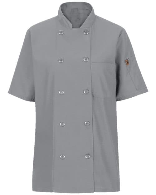 Chef Designs Women's Mimix™ Short Sleeve Chef Coat with OilBlok