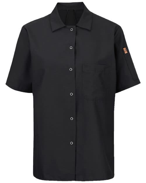 Chef Designs Women's Mimix™ Short Sleeve Cook Shirt with OilBlok