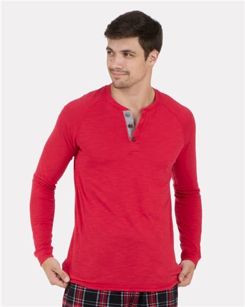 Boxercraft Unisex Henley Long Sleeve T-Shirt