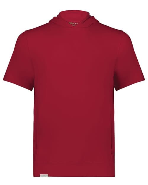 Holloway Youth Eco Revive™ Ventura Soft Knit Short Sleeve Hooded Sweatshirt