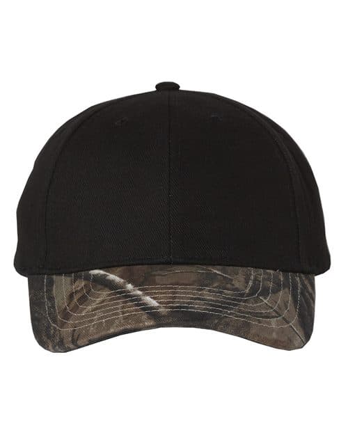 Kati Solid Crown with Camo Bill Cap