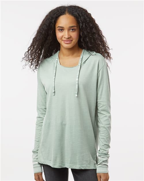 MV Sport Women's Heathered Jersey Hooded Tunic