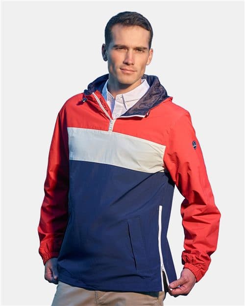 Nautica Unisex Windward Anorak Hooded Quarter-Zip Jacket
